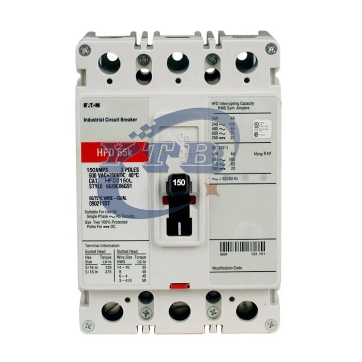 Eaton HFD3150L Series C F-Frame 3P 150A Molded Case Circuit Breaker factory